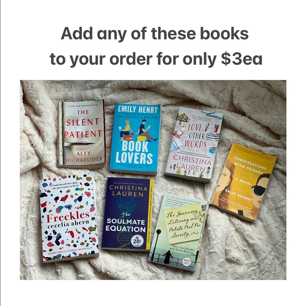 $3 each when added to any order, otherwise $7 ea